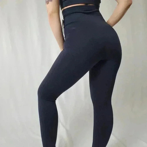Empetua Black High Waisted Shaping Leggings NWT - S - Picture 6 of 9